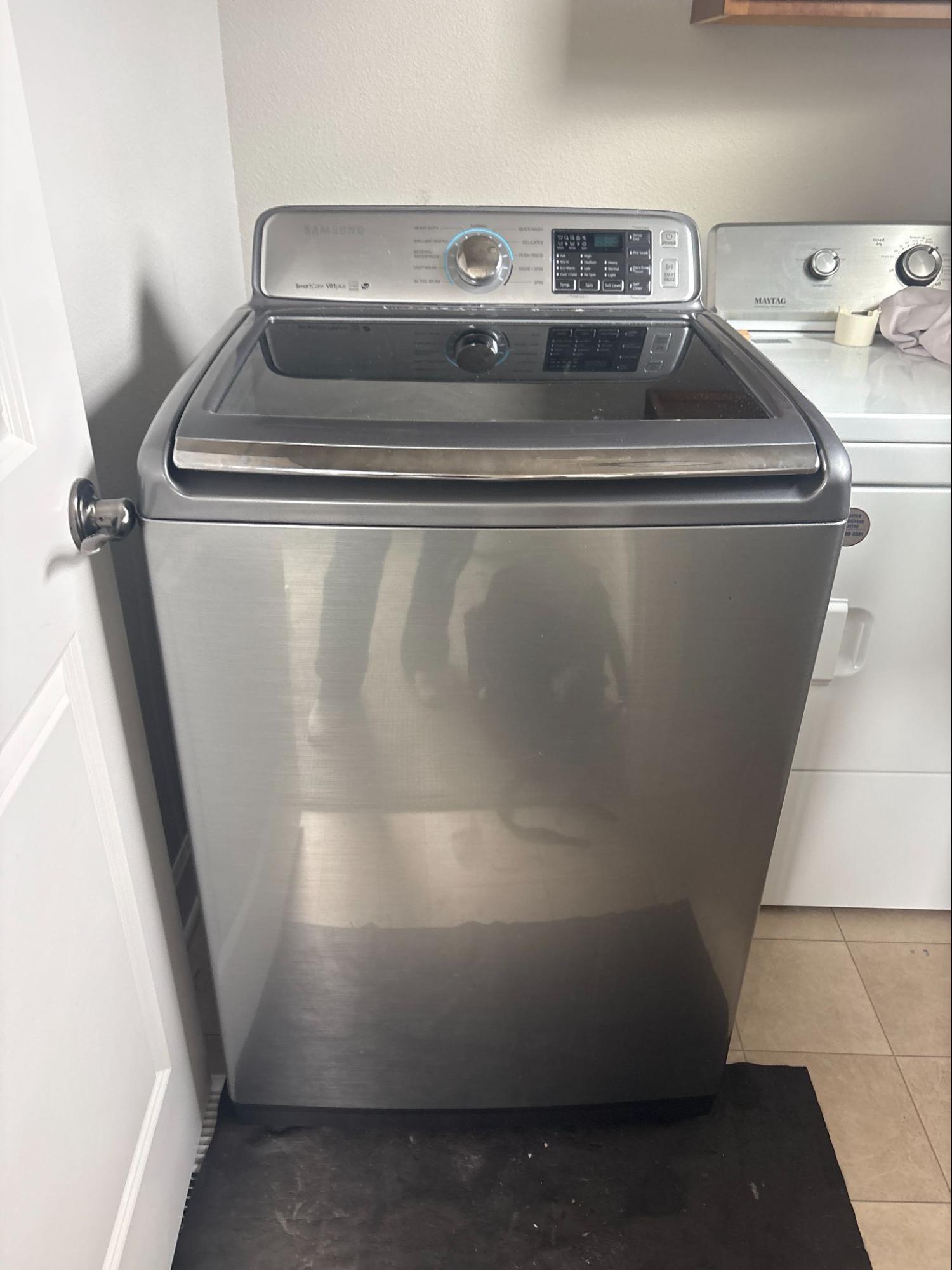 Samsung WA50M7450 washer inspected for an interface-board problem in Tualatin, Oregon