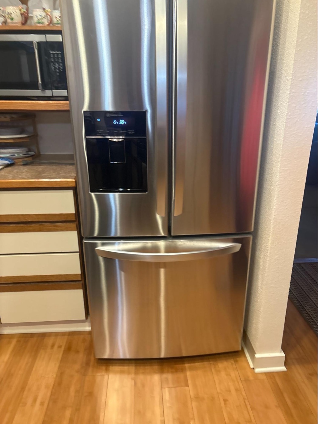 Stainless-steel refrigerator diagnosed for a cooling problem in Vancouver, Washington